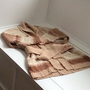 Free People Woman’s Cozy Cabin Knit Cardigan Sweater Cream L